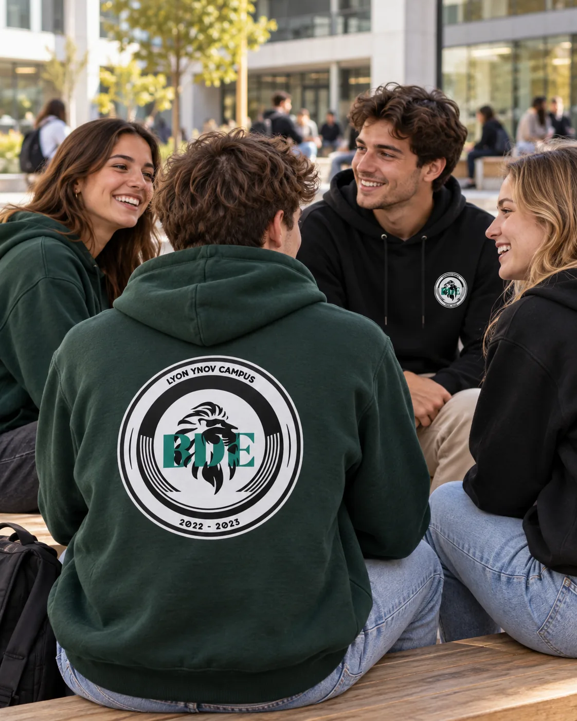 Sweats personnalisés pour le BDE Lyon Ynov Campus